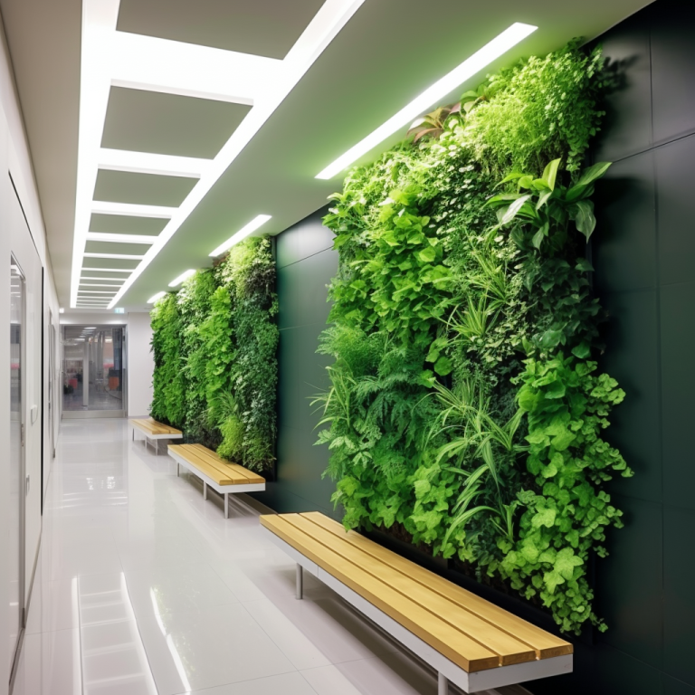 Jardim Vertical em Hospital